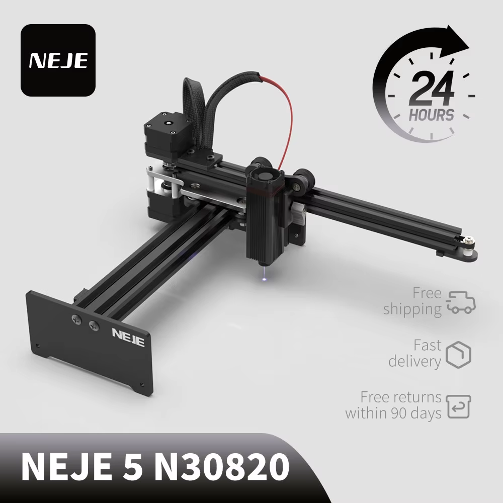 Mini Laser Engraver Cnc Router - เครื่องแกะสลักเลเซอร์ขนาดเล็ก NEJE 5 N30820 40W เครื่องแกะสลักแบบตั้งโต๊ะ
