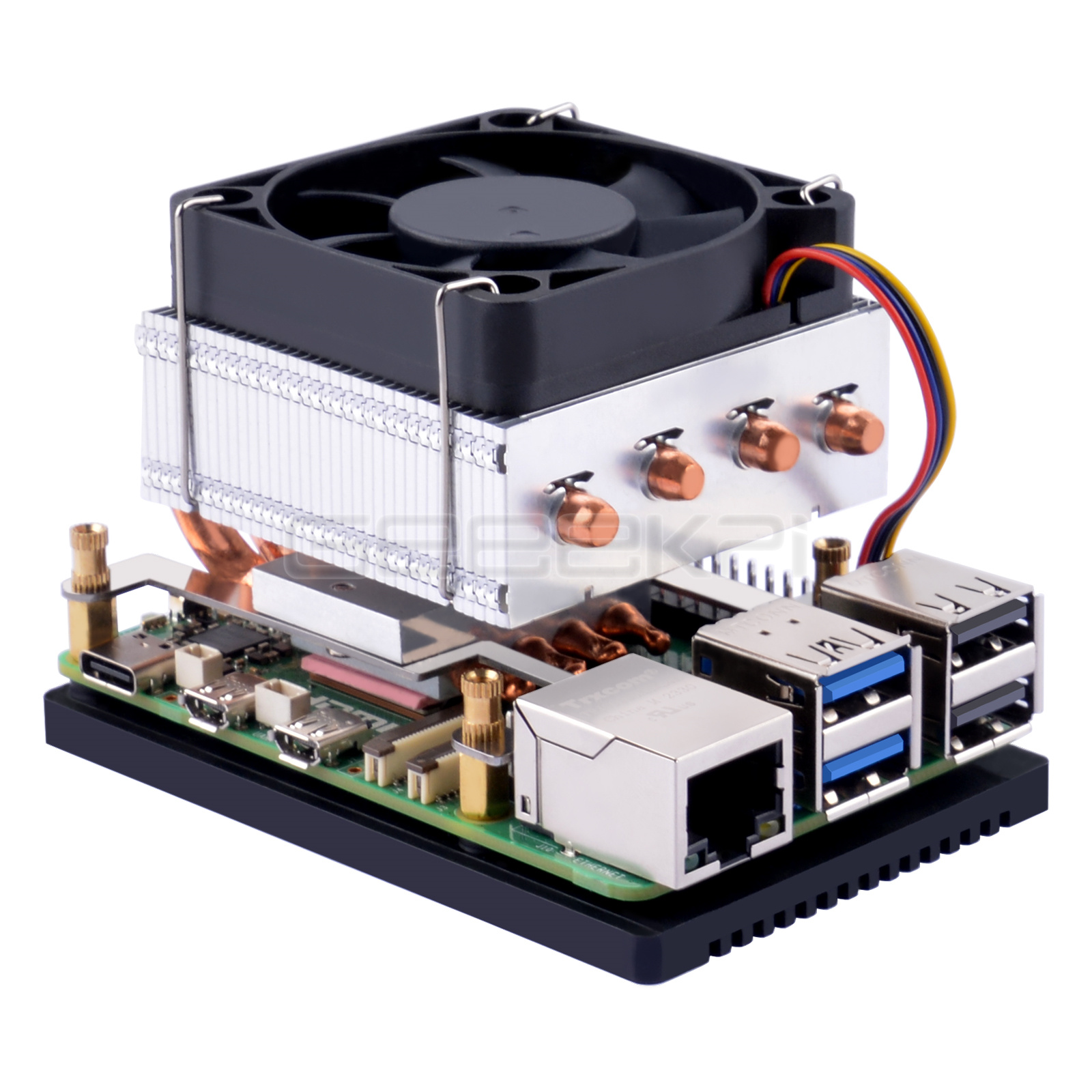 Raspberry Pi 5 8Gb Kit - Geeekpi Low-Profile Plus CPU Cooler สําหรับพัดลม
