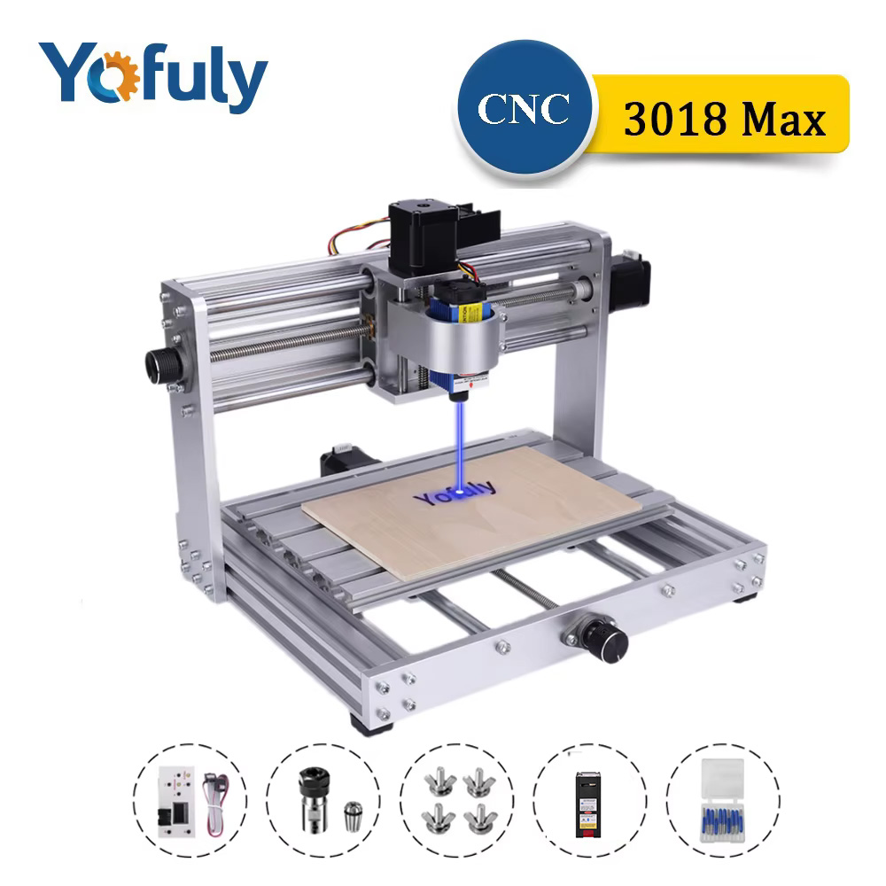 Mini Laser Engraver Cnc Router - CNC 3018 Max โลหะเครื่องแกะสลัก 200w แกน
