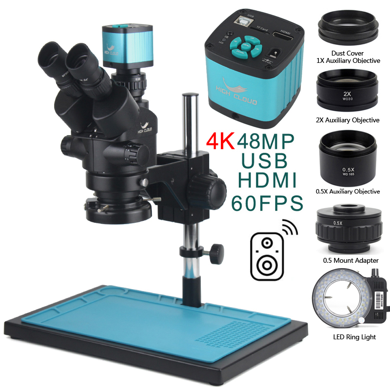 3.5X-90X Simul-FOCAL กล้องจุลท - Stereo Trinocular Microscope Pcb บทวิจารณ์และราคา
