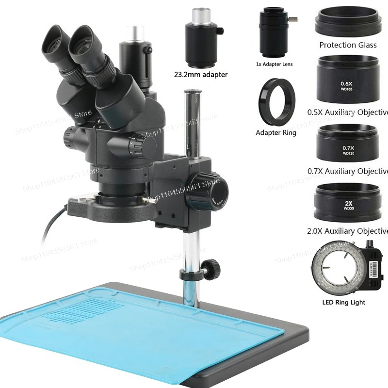 ชุดกล้องจุลทรรศน์สเตอริโอแบบสา - Stereo Trinocular Microscope Pcb บทวิจารณ์และราคา