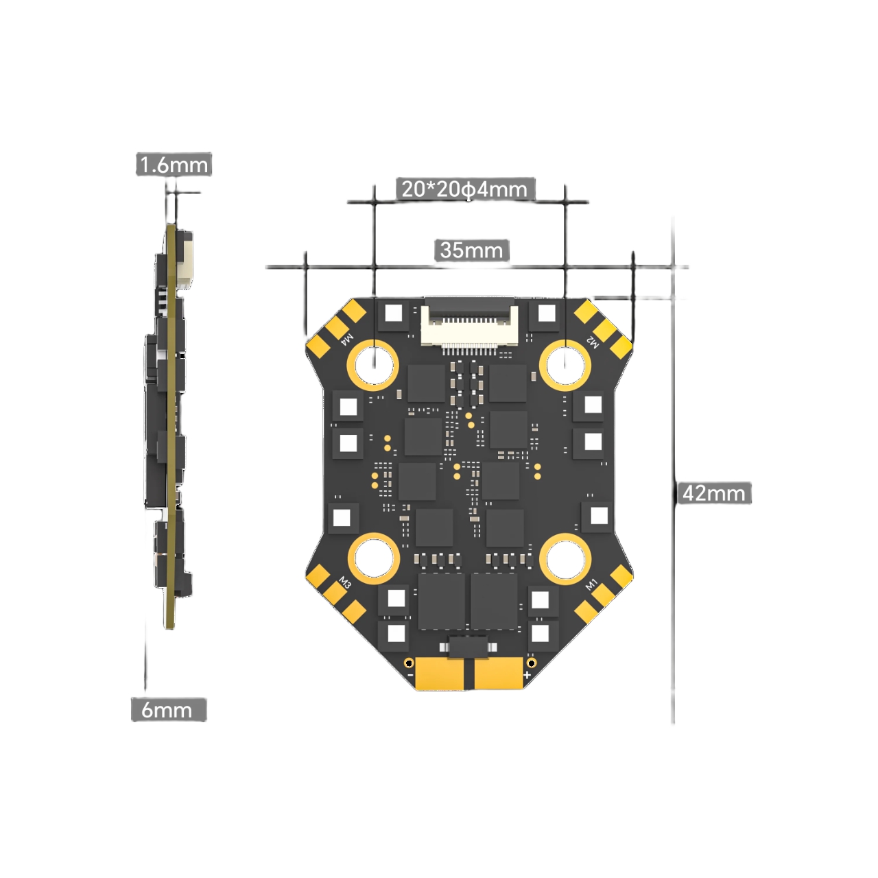 ชุดควบคุมการบินโดรน FPV iFligh - Fpv Flight Controller F7 Stack 60A บทวิจารณ์และราคา