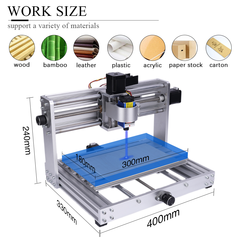CNC 3018 Max โลหะเครื่องแกะสลั - Mini Laser Engraver Cnc Router บทวิจารณ์และราคา