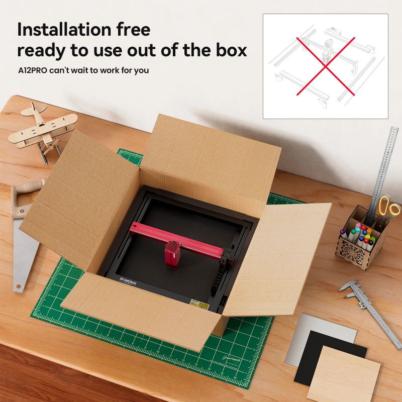 Atomstack A6 X6 S6 Pro 50W เคร - Mini Laser Engraver Cnc Router บทวิจารณ์และราคา