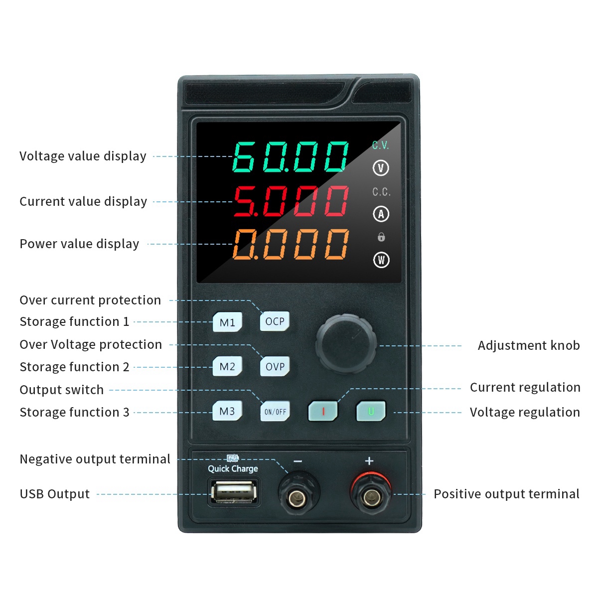 Myami 10A ไฟ30V 32V พร้อม USB/ - Programmable Dc Power Supply 30V 10A บทวิจารณ์และราคา