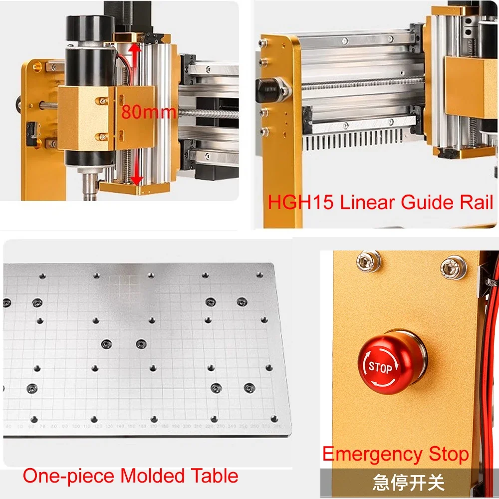 รางนำทางแบบเส้นตรง เครื่องแกะส - Mini Laser Engraver Cnc Router บทวิจารณ์และราคา