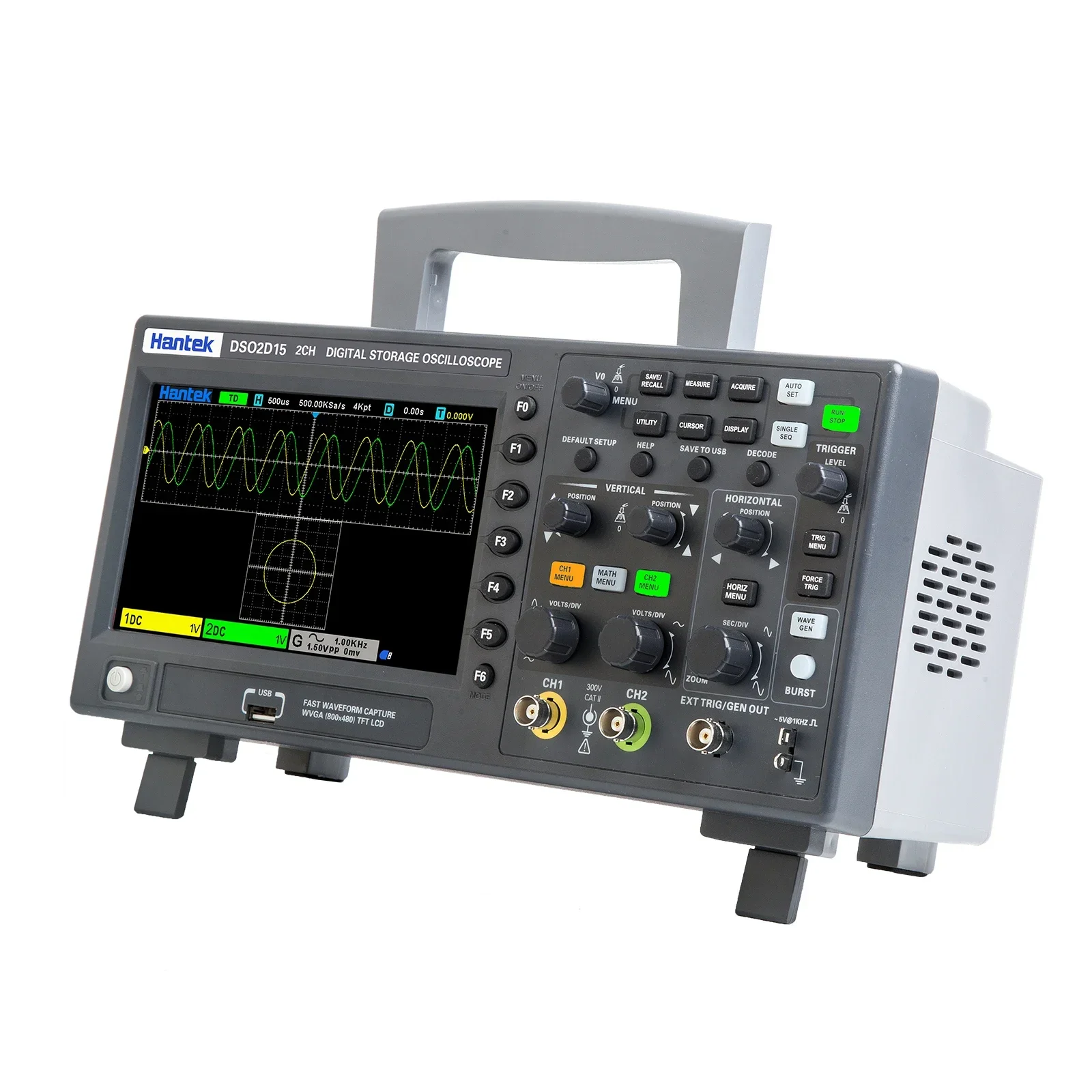 ออสซิลโลสโคป Hantek รุ่น DSO2C - Digital Storage Oscilloscope 100Mhz บทวิจารณ์และราคา